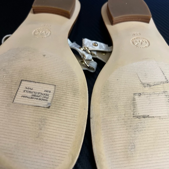 Michael Kors Gold and Cream Sandals - Picture 3 of 4